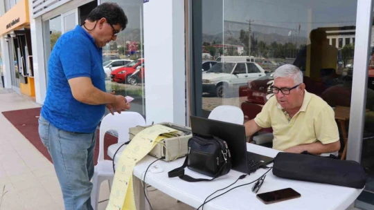 Nazilli Belediyesi mobil vezne aracı hizmetini sürdürüyor