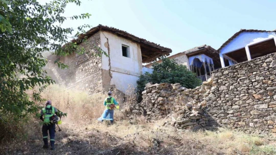 Nazilli Belediyesi'nden Arpaz Kalesi'nde temizlik çalışması