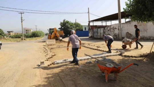 Nazilli Belediyesi'nden Sümer'de yol çalışması gerçekleştiriyor