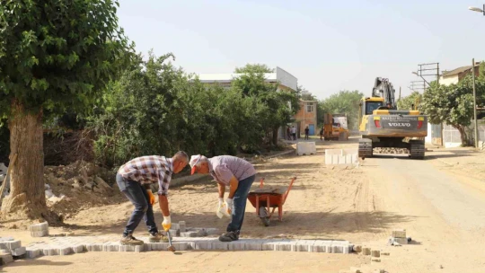 Nazilli Belediyesi'nden Sümer'de yol çalışması gerçekleştiriyor