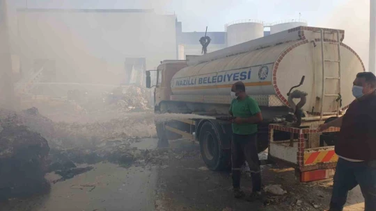 Nazilli Belediyesi'nden yangın söndürme çalışmalarına destek