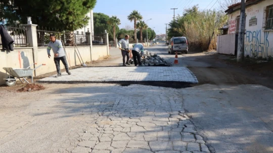 Nazilli Belediyesi, Yeşilyurt'taki yol çalışmalarını tamamladı