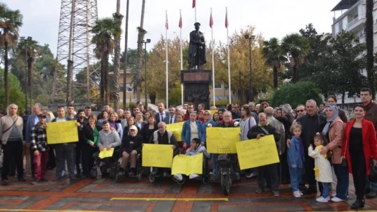 Nazilli'de 'Gazze'de engelli' olmaya dikkat çekildi