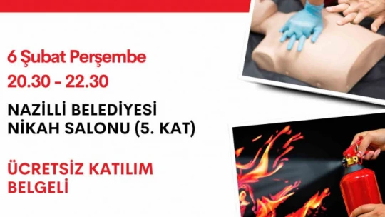 Nazilli'de 6 Şubat Depremleri Anma ve Farkındalık Etkinliği yapılacak
