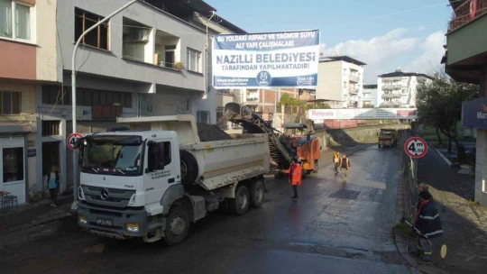 Nazilli'de altyapısı yetersiz olan cadde yenileniyor