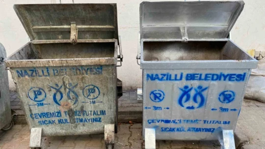 Nazilli'de çöp konteynerleri bakıma alındı