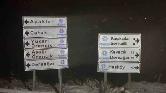 Nazilli'de dağ köyleri beyaza büründü