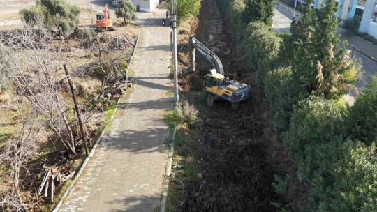 Nazilli'de dere yatakları temizleniyor