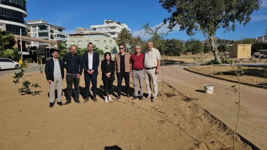 Nazilli'de fidanlar 'Duygu Bayhan Uzlaşı Parkı'nda toprakla buluştu