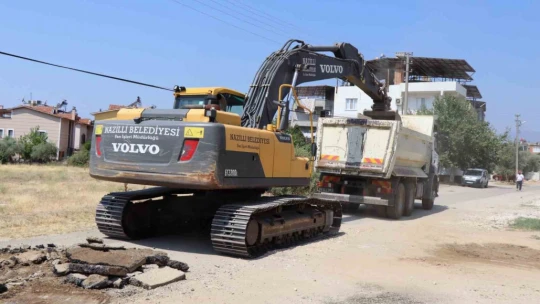 Nazilli'de ikinci etap yol çalışmaları başladı