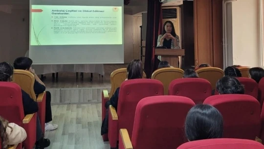 Nazilli'de öğrencilere 'Gıda Okuryazarlığı ve Etiket Okuma Eğitimi' verildi