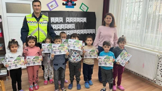 Nazilli'de öğrencilere trafik eğitimi
