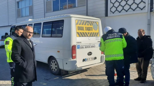 Nazilli'de okul servisleri denetlendi