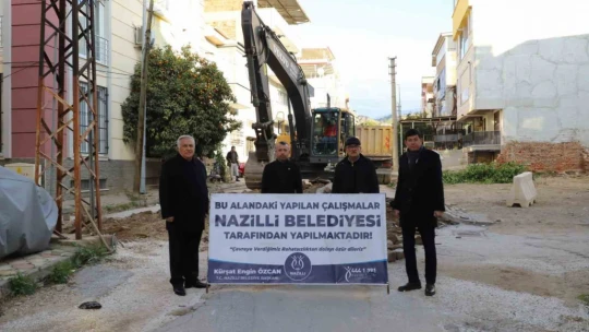 Nazilli'de sokaklar yenileniyor