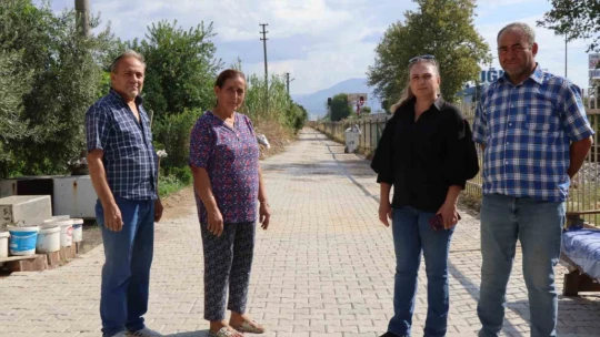 Nazilli'deki yolda yenileme çalışması yapıldı