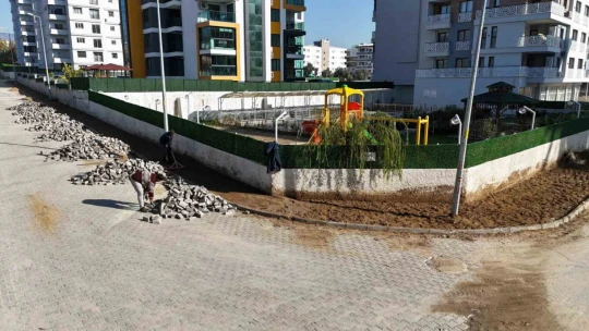 Nazilli sokaklarında kaldırım çalışması başlatıldı