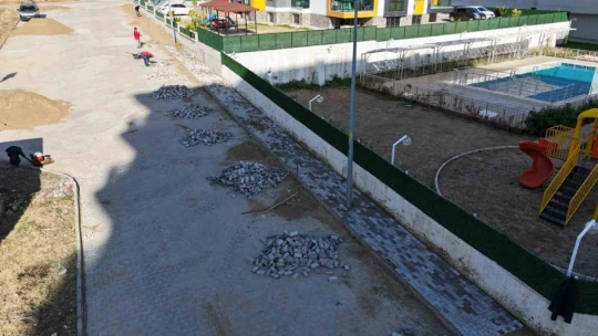 Nazilli sokaklarında kaldırım çalışması başlatıldı