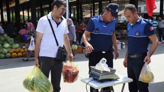 Nazilli zabıta ekiplerinden hassas denetim