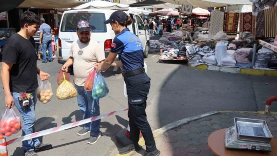 Nazilli zabıta ekiplerinden hassas denetim