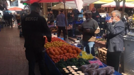 Nazilli polisi korona denetimi yaptı
