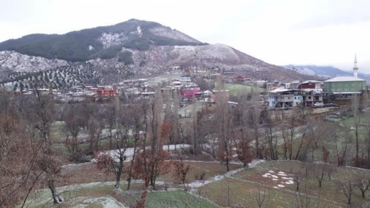 Nazilli'de kar yağışı başladı