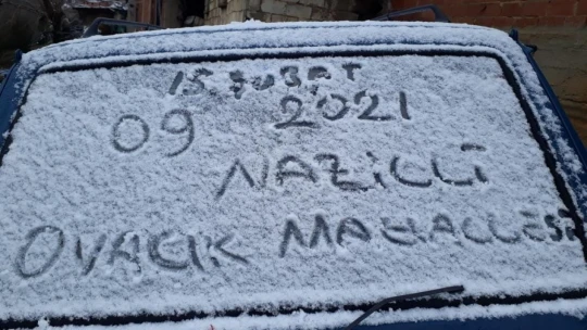 Nazilli'de kar yağışı başladı