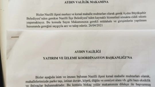Nazilli'de 'dilekçe' krizi