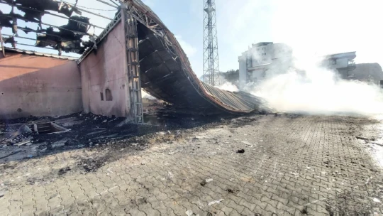 Nazilli'de alevler yükseldi