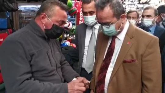 Nazillili esnaf CHP'lere dert yandı