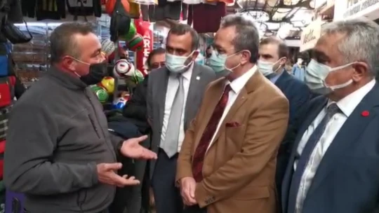 Nazillili esnaf CHP'lere dert yandı