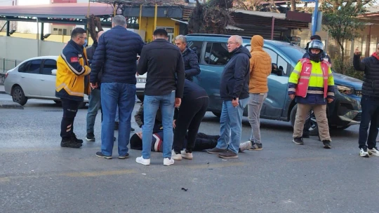 Otomobil ile motosiklet çarpıştı: 1 yaralı