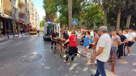 Otomobilin sıkıştırdığı iddia edilen motosiklet sürücüsü yaralandı