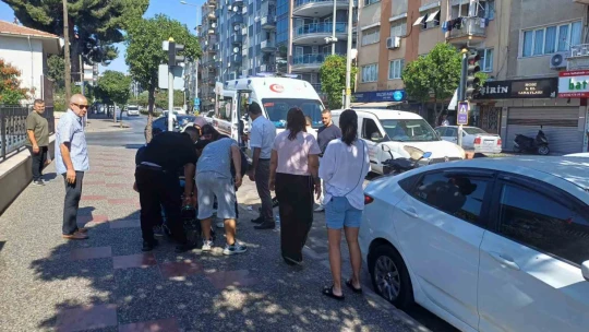 Otomobille motosiklet çarpıştı: 1 yaralı