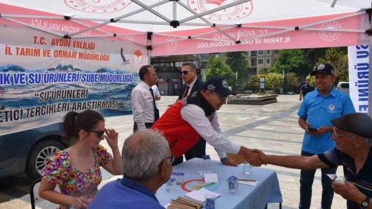 Pilot il Aydın'da su ürünleri tüketici alışkanlıkları anketi uygulanıyor