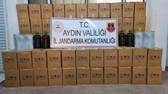 Piyasa değeri yaklaşık 728 bin TL olan sahte zeytinyağı ele geçirildi