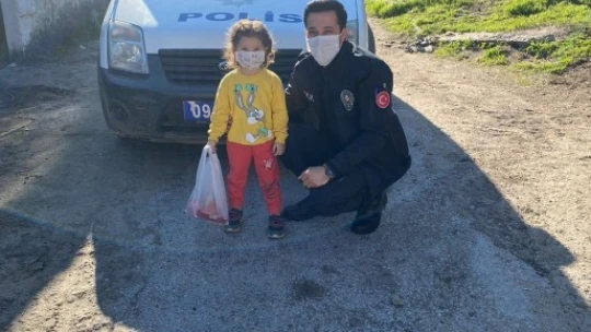 Karpuzlu Polisi, Miraysu'nun hayalini gerçekleştirdi