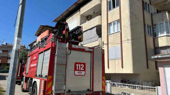 Prizde unutulan ütü, yangına neden oldu