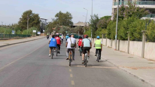 Sağlık için pedal çevirdiler