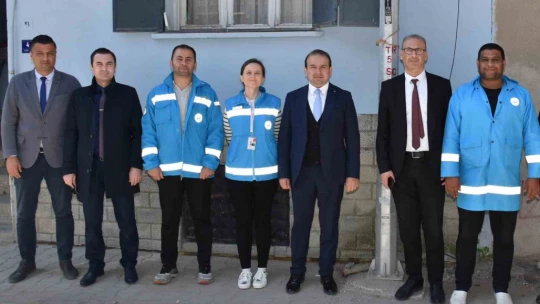 Sağlık Müdürü Şenkul, ev ziyaretlerine devam ediyor