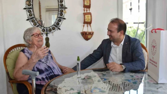 Sağlık Müdürü Şenkul, ev ziyaretlerine devam ediyor