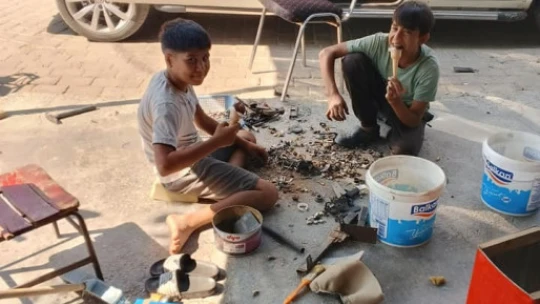 Sanayi esnafını serinleten ikram