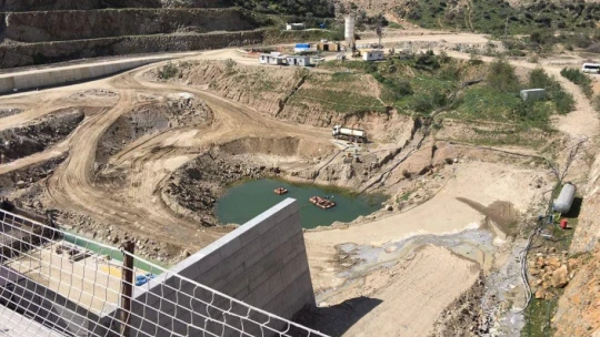 Sarıçay Barajı'nın yüzde 44'ü tamamlandı