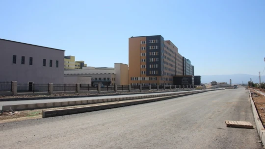 Şehir Hastanesi yolunun 4,5 km'si tamamlandı