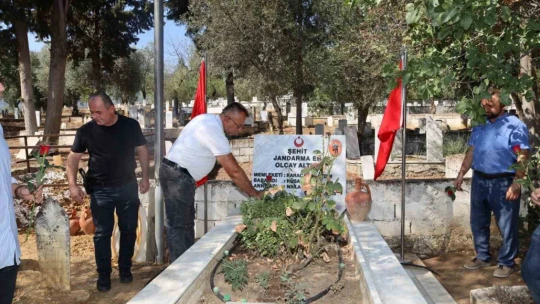 Şehit jandarma er Altun mezarı başında anıldı