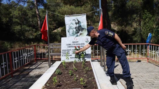 Şehit Uzman Çavuş Ceylan, mezarı başında anıldı