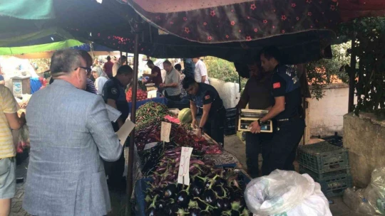 Semt pazarlarında teraziler denetlendi