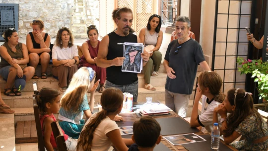 SEYAKMER'de çocuklar karikatür sanatının incelikleriyle tanıştı