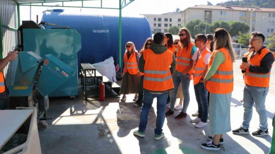 Söke Belediyesi, Avrupa'dan gelen konuklara geri dönüşümü anlattı