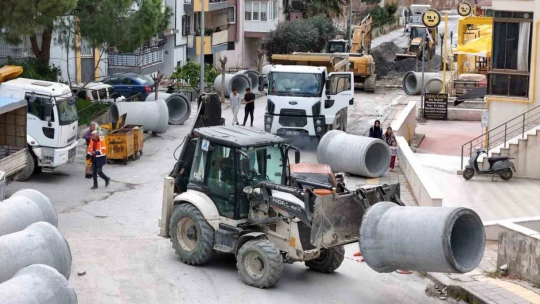 Söke'de altyapı çalışmaları tüm hızıyla sürüyor