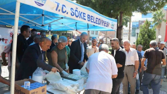 Söke'de Gaziler Günü'nde pilav hayrı